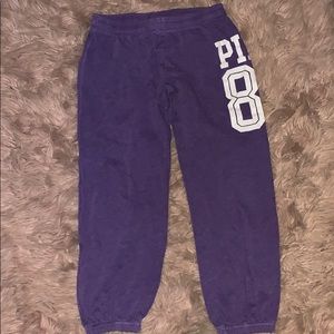 purple pink sweatpants